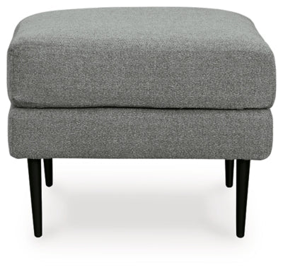 Hazela Ottoman - Dark Gray Upholstered Ottoman modern furniture Contempo Furniture