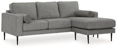 Hazela Sofa Chaise - Dark Gray Stationary Sofa modern furniture Contempo Furniture