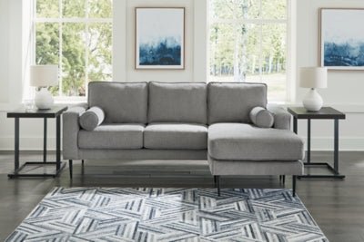 Hazela Sofa Chaise - Dark Gray Stationary Sofa modern furniture Contempo Furniture