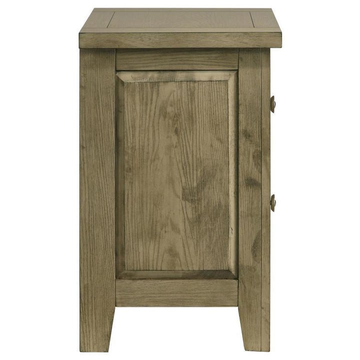 Hazlewood - 2 - Drawer Nightstand Bedside Table - Vineyard Oak Accent Nightstand modern furniture Contempo Furniture