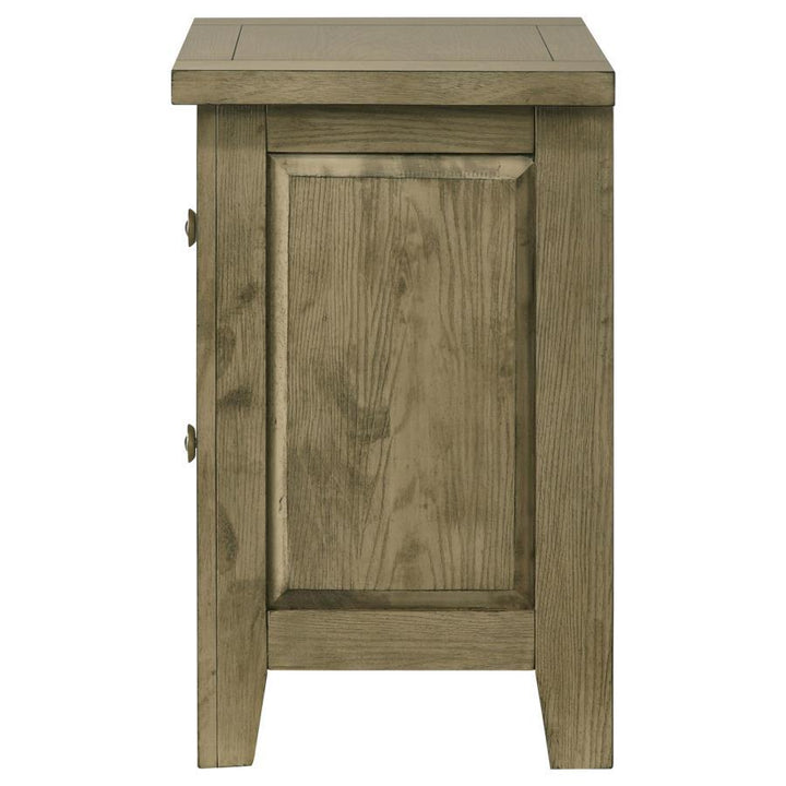 Hazlewood - 2 - Drawer Nightstand Bedside Table - Vineyard Oak Accent Nightstand modern furniture Contempo Furniture