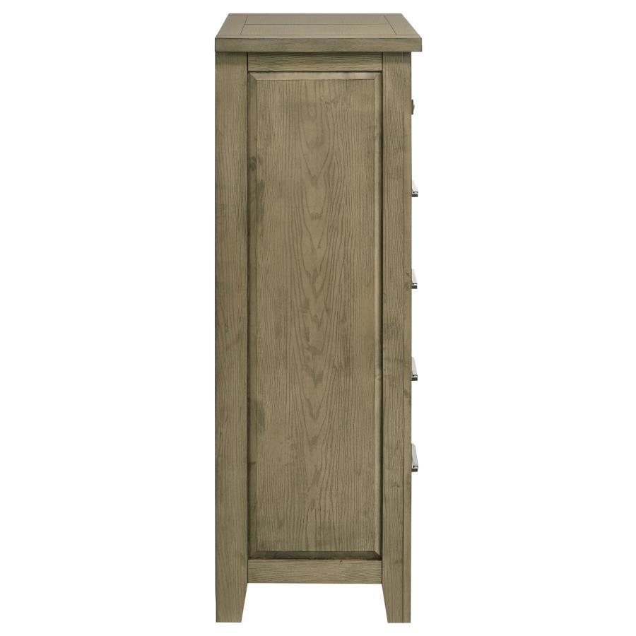 Hazlewood - 5 - Drawer Bedroom Chest Of Drawers - Vineyard Oak Accent Chest modern furniture Contempo Furniture