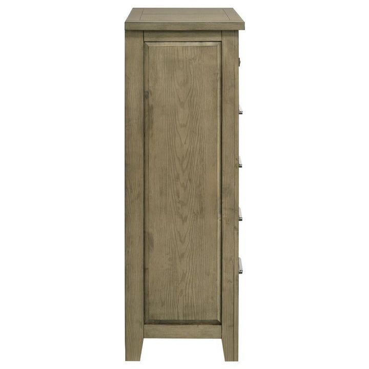 Hazlewood - 5 - Drawer Bedroom Chest Of Drawers - Vineyard Oak Accent Chest modern furniture Contempo Furniture