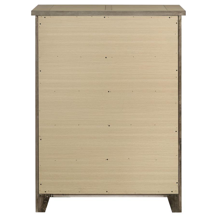 Hazlewood - 5 - Drawer Bedroom Chest Of Drawers - Vineyard Oak Accent Chest modern furniture Contempo Furniture