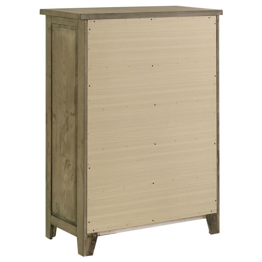 Hazlewood - 5 - Drawer Bedroom Chest Of Drawers - Vineyard Oak Accent Chest modern furniture Contempo Furniture