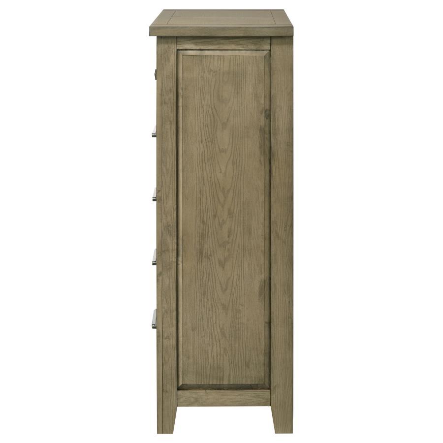 Hazlewood - 5 - Drawer Bedroom Chest Of Drawers - Vineyard Oak Accent Chest modern furniture Contempo Furniture