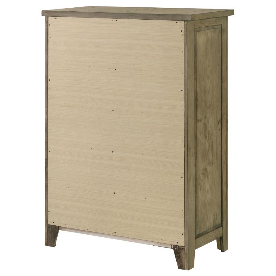 Hazlewood - 5 - Drawer Bedroom Chest Of Drawers - Vineyard Oak Accent Chest modern furniture Contempo Furniture