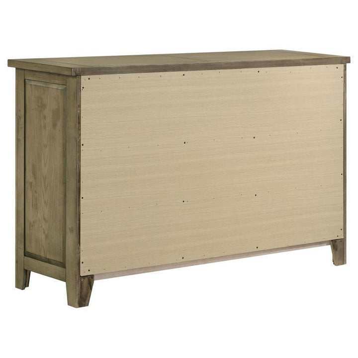 Hazlewood - 6 - Drawer Bedroom Dresser Cabinet - Vineyard Oak Dressers modern furniture Contempo Furniture