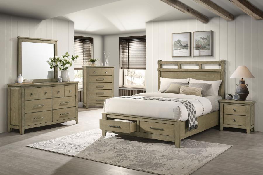 Hazlewood - Dresser Mirror - Vineyard Oak Mirror modern furniture Contempo Furniture