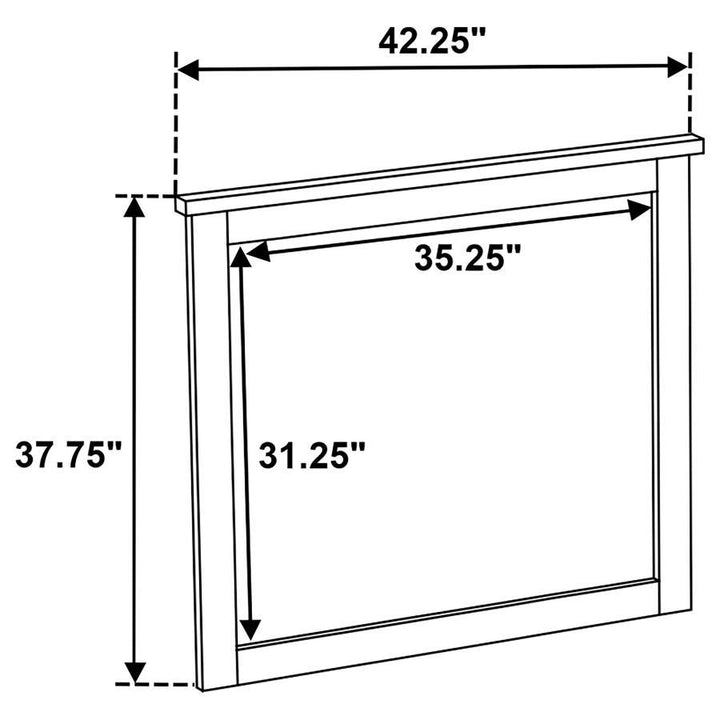 Hazlewood - Dresser Mirror - Vineyard Oak Mirror modern furniture Contempo Furniture