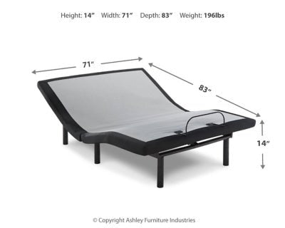 Head - Foot Model Best California King Adjustable Base - Black Adjustable Base modern furniture Contempo Furniture