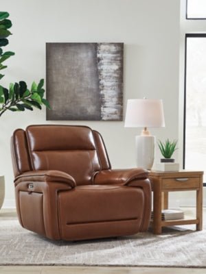 Healy Pier Power Recliner - Dark Brown Reclining Chair modern furniture Contempo Furniture