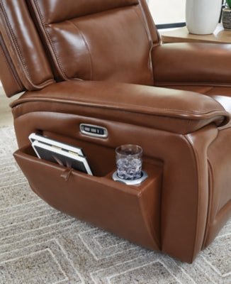 Healy Pier Power Recliner - Dark Brown Reclining Chair modern furniture Contempo Furniture