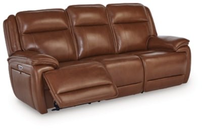 Healy Pier Power Reclining Sofa - Dark Brown Reclining Sofa modern furniture Contempo Furniture
