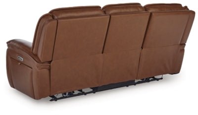 Healy Pier Power Reclining Sofa - Dark Brown Reclining Sofa modern furniture Contempo Furniture