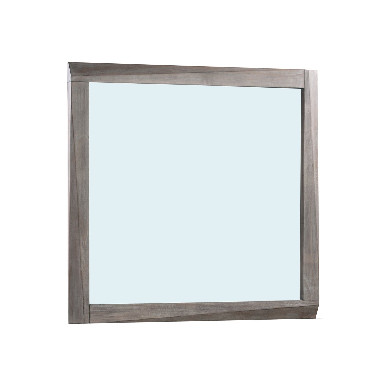 Hearst Solid Wood Beveled Glass Mirror in Sahara Tan Mirror modern furniture Contempo Furniture