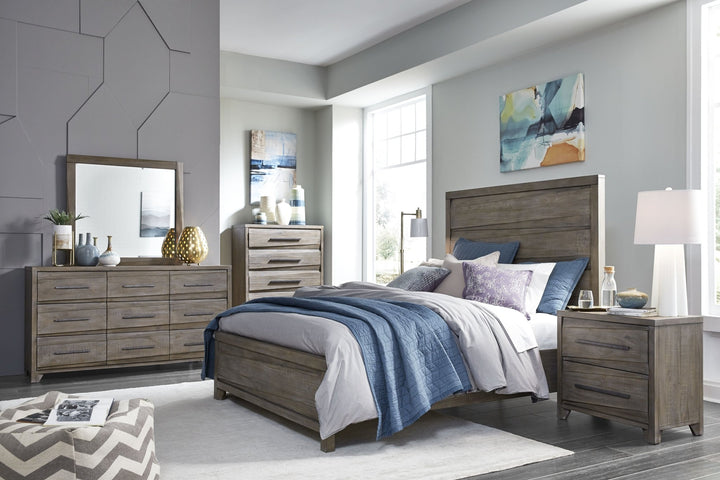 Hearst Solid Wood Two Drawer Nighstand in Sahara Tan Nightstand modern furniture Contempo Furniture