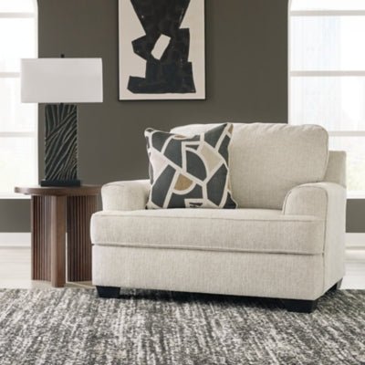 Heartcort Oversized Chair - Beige Arm Chair modern furniture Contempo Furniture