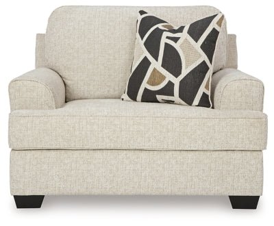 Heartcort Oversized Chair - Beige Arm Chair modern furniture Contempo Furniture