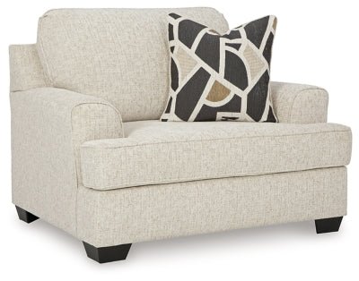 Heartcort Oversized Chair - Beige Arm Chair modern furniture Contempo Furniture