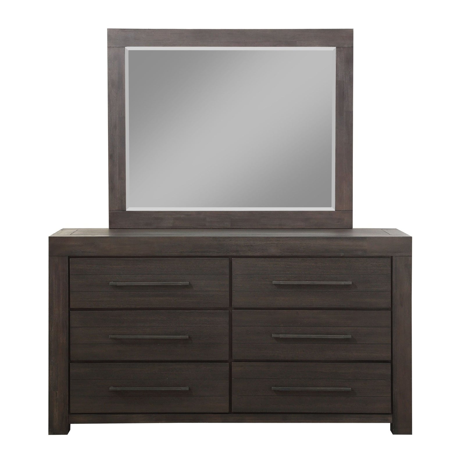 Heath Six Drawer Dresser in Basalt Grey Dresser modern furniture Contempo Furniture