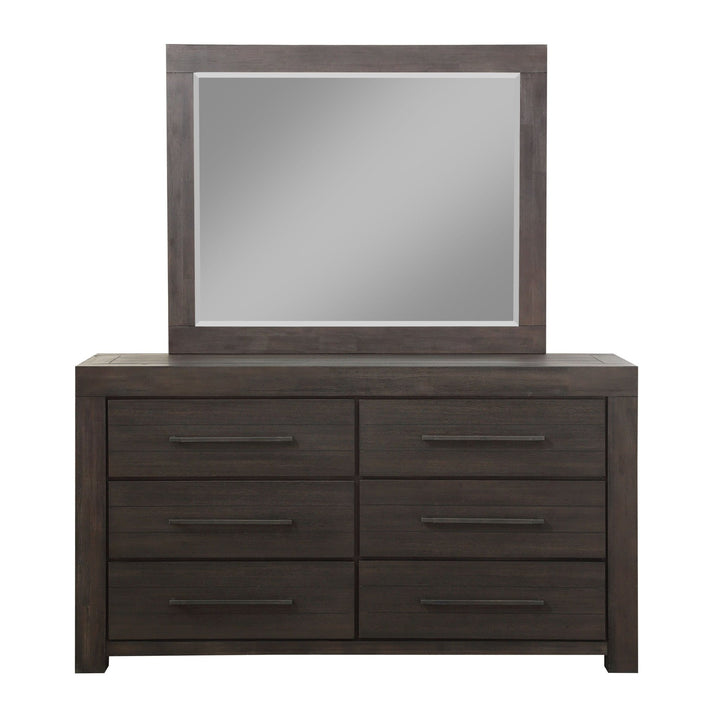 Heath Six Drawer Dresser in Basalt Grey Dresser modern furniture Contempo Furniture