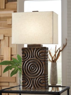 Heathbury Table Lamp - Dark Brown Table Lamp modern furniture Contempo Furniture