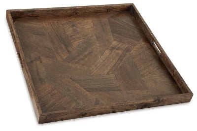 Heddford Tray - Dark Brown Trays modern furniture Contempo Furniture