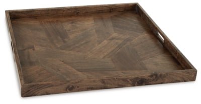 Heddford Tray - Dark Brown Trays modern furniture Contempo Furniture