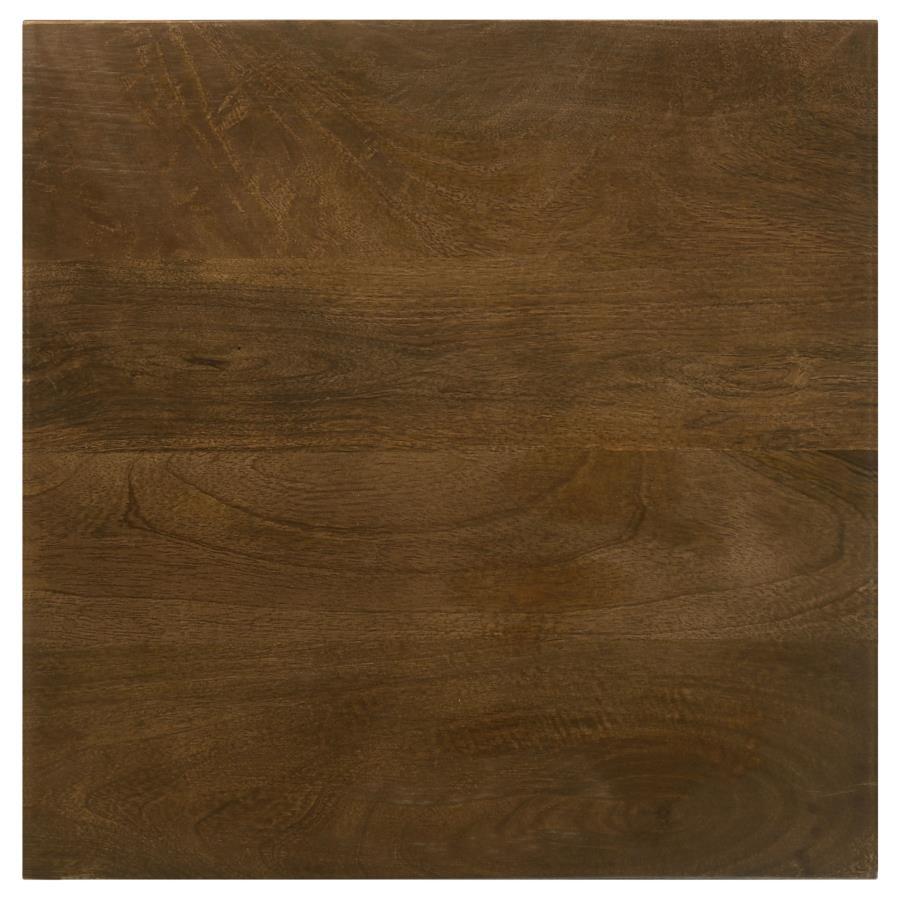 Heitor - Square Wood Top Accent Side Table - Dark Brown Side Table modern furniture Contempo Furniture