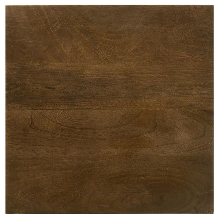 Heitor - Square Wood Top Accent Side Table - Dark Brown Side Table modern furniture Contempo Furniture