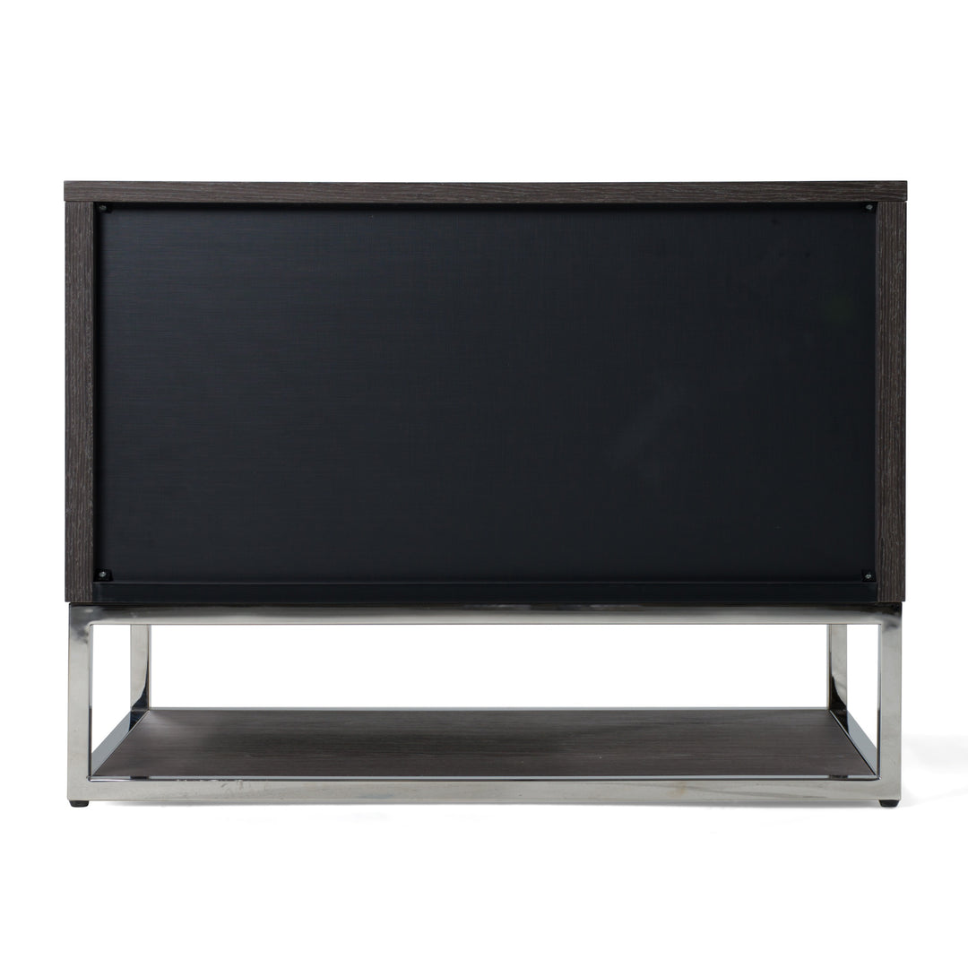 Helenora  Modern Grey Elm Nightstand