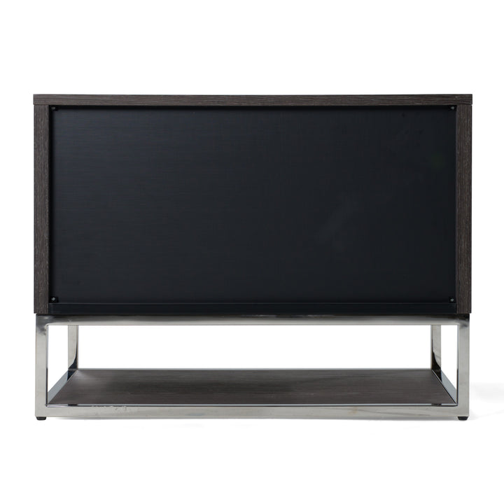 Helenora  Modern Grey Elm Nightstand