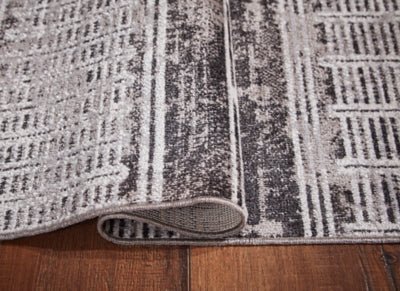 Henchester 8' x 10' Washable Rug - Dark Gray Washable Rug modern furniture Contempo Furniture