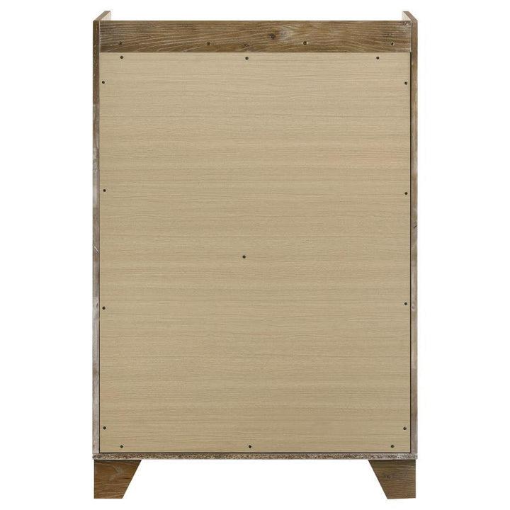 Henderson - 5 - Drawer Bedroom Chest Of Drawers - Medium Oak Accent Chest modern furniture Contempo Furniture