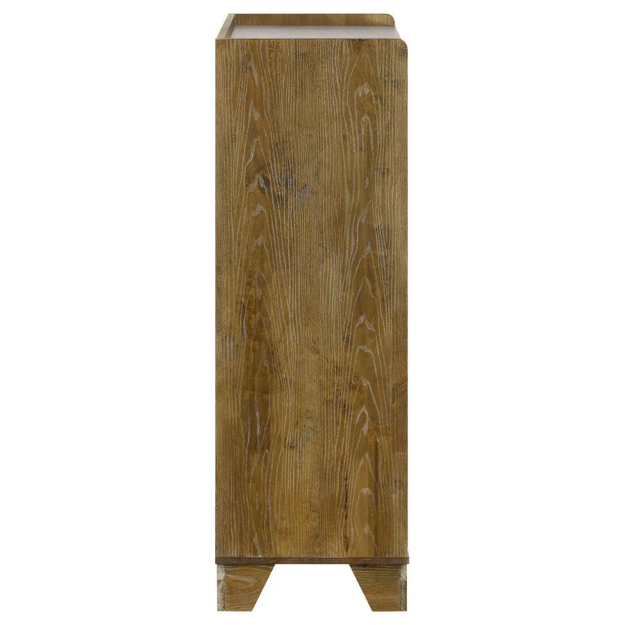 Henderson - 5 - Drawer Bedroom Chest Of Drawers - Medium Oak Accent Chest modern furniture Contempo Furniture