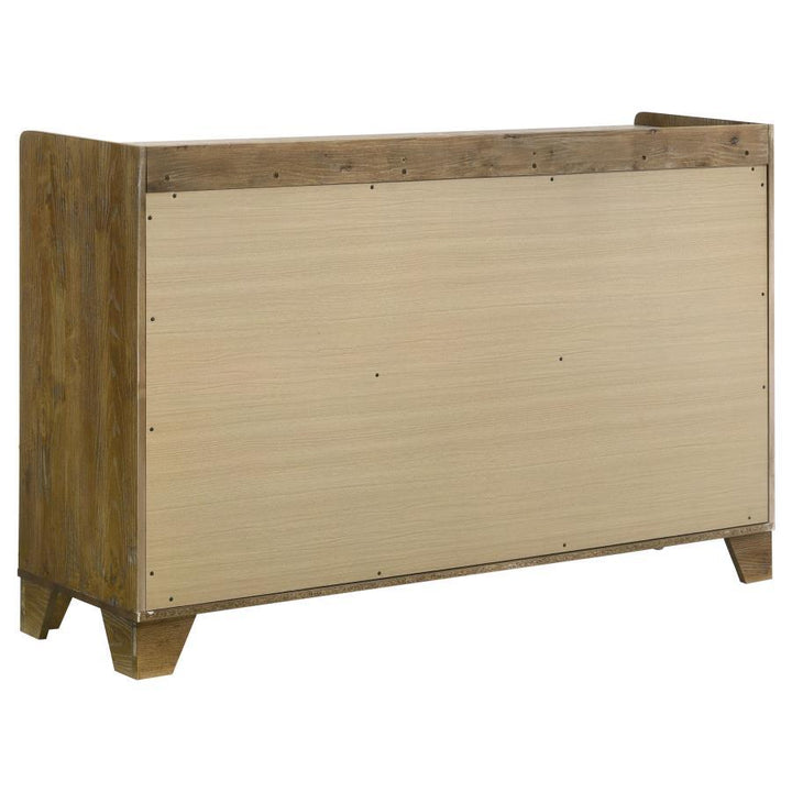 Henderson - 6 - Drawer Bedroom Dresser Cabinet - Medium Oak Dressers modern furniture Contempo Furniture