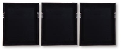 Hendridge Wall Art (Set of 3) - Light Brown Framed Print Set modern furniture Contempo Furniture