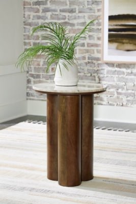 Henfield Accent Table - Dark Brown Accent Table modern furniture Contempo Furniture
