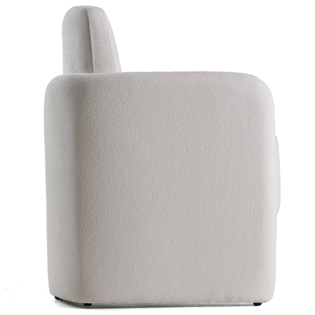 Hermosa - Modern White Fabric Dining Chair
