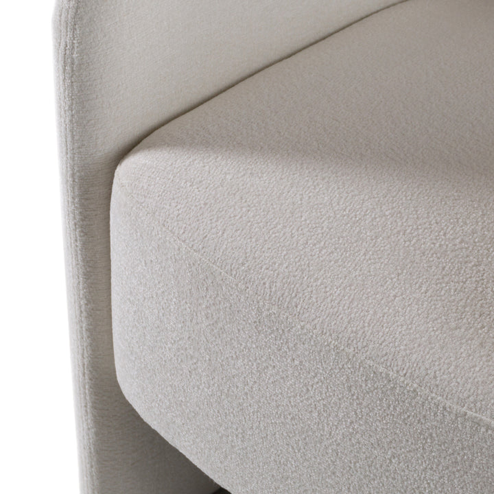 Hermosa - Modern White Fabric Dining Chair