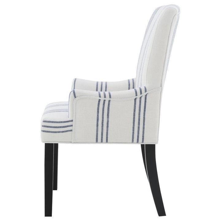 Herran - Upholstered Arm Chair - Beige Arm Chair modern furniture Contempo Furniture