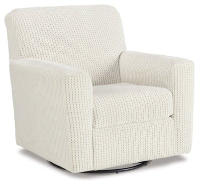 Herstow Swivel Glider Accent Chair - White | Ashley Furniture