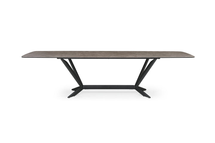 Herzog  Modern Grey Ceramic Dining Table