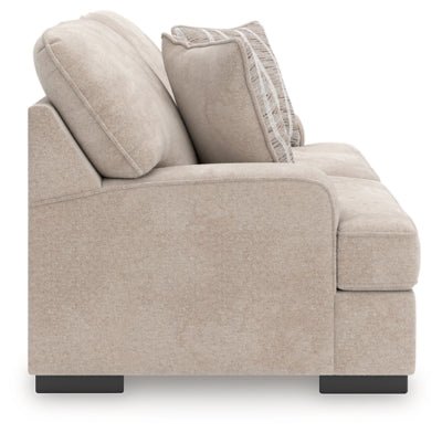 High Profile Loveseat - Beige Stationary Loveseat modern furniture Contempo Furniture