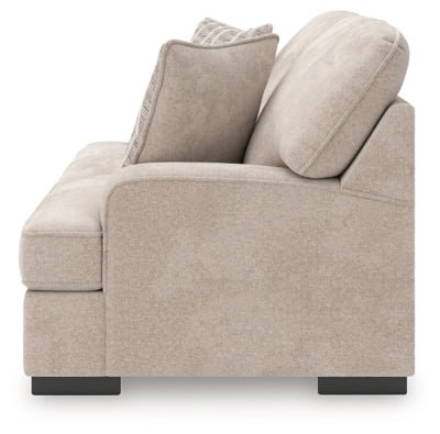 High Profile Loveseat - Beige Stationary Loveseat modern furniture Contempo Furniture