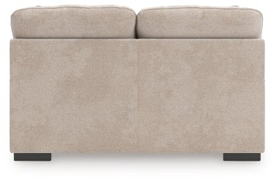 High Profile Loveseat - Beige Stationary Loveseat modern furniture Contempo Furniture