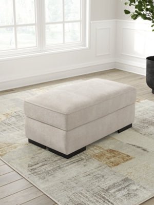 High Profile Ottoman - Beige Upholstered Ottoman modern furniture Contempo Furniture