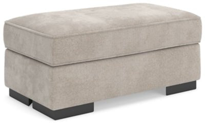 High Profile Ottoman - Beige Upholstered Ottoman modern furniture Contempo Furniture