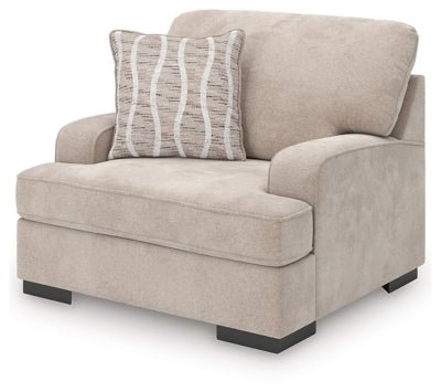 High Profile Oversized Chair - Beige Arm Chair modern furniture Contempo Furniture